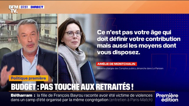 L'ÉDITO POLITIQUE - Budget: pas touche aux retraités