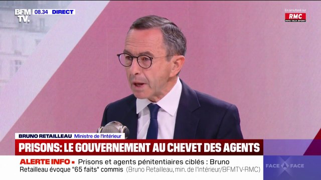 Il y a un lien qui paraît assez évident entre les prisons attaquées et le narcotrafic, estime Bruno Retailleau