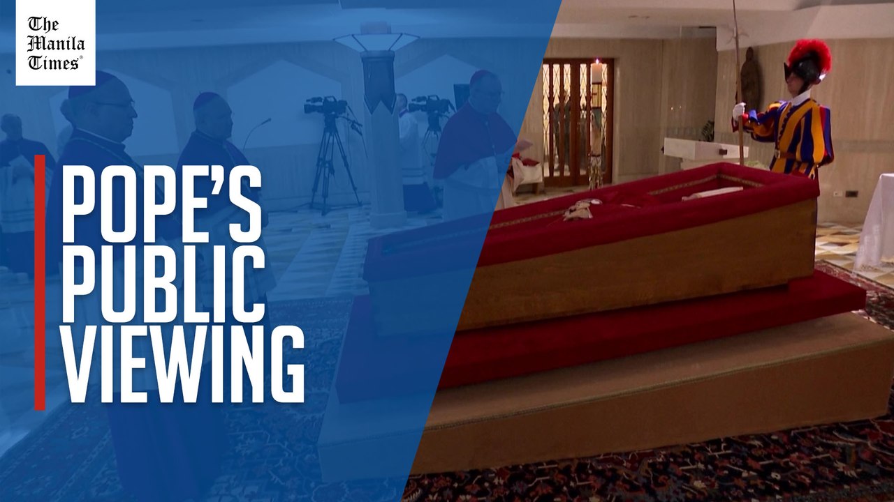 Pope's body lies in rest at Vatican chapel