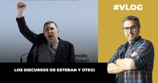 Los discursos de Esteban y Otegi
