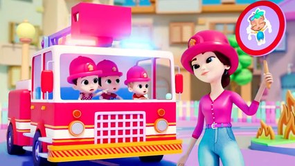 Wheels On The Firetruck 🚒 | Zebra Nursery Rhymes - Kids Songs & Cartoons
