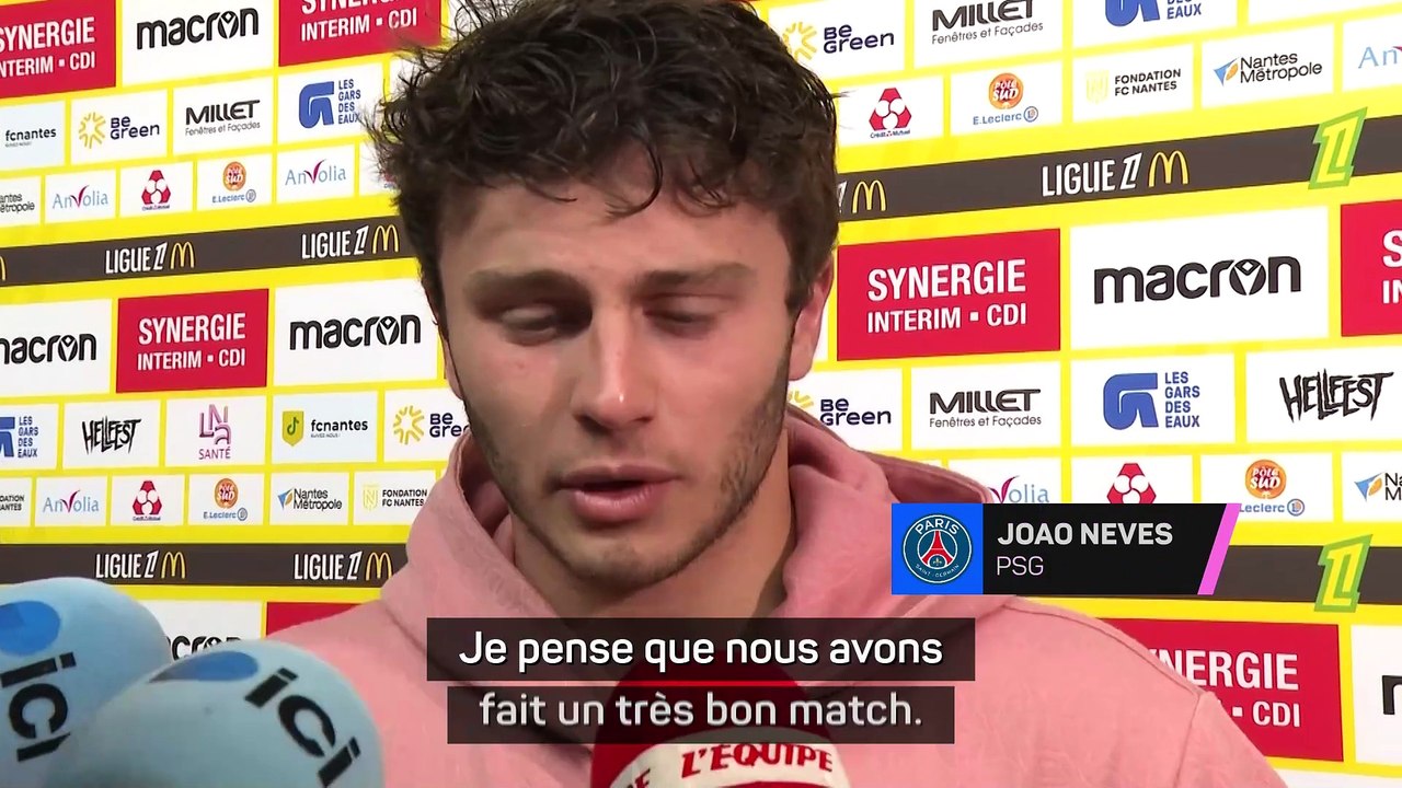 João Neves : "Le record d'invincibilité ? Nous ne nous concentrons pas sur cela"