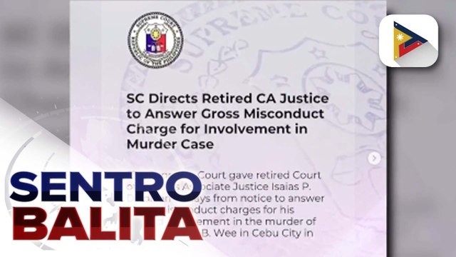 Retired Court of Appeals associate justice Dicdican, sinampahan na ng gross misconduct charges ng SC