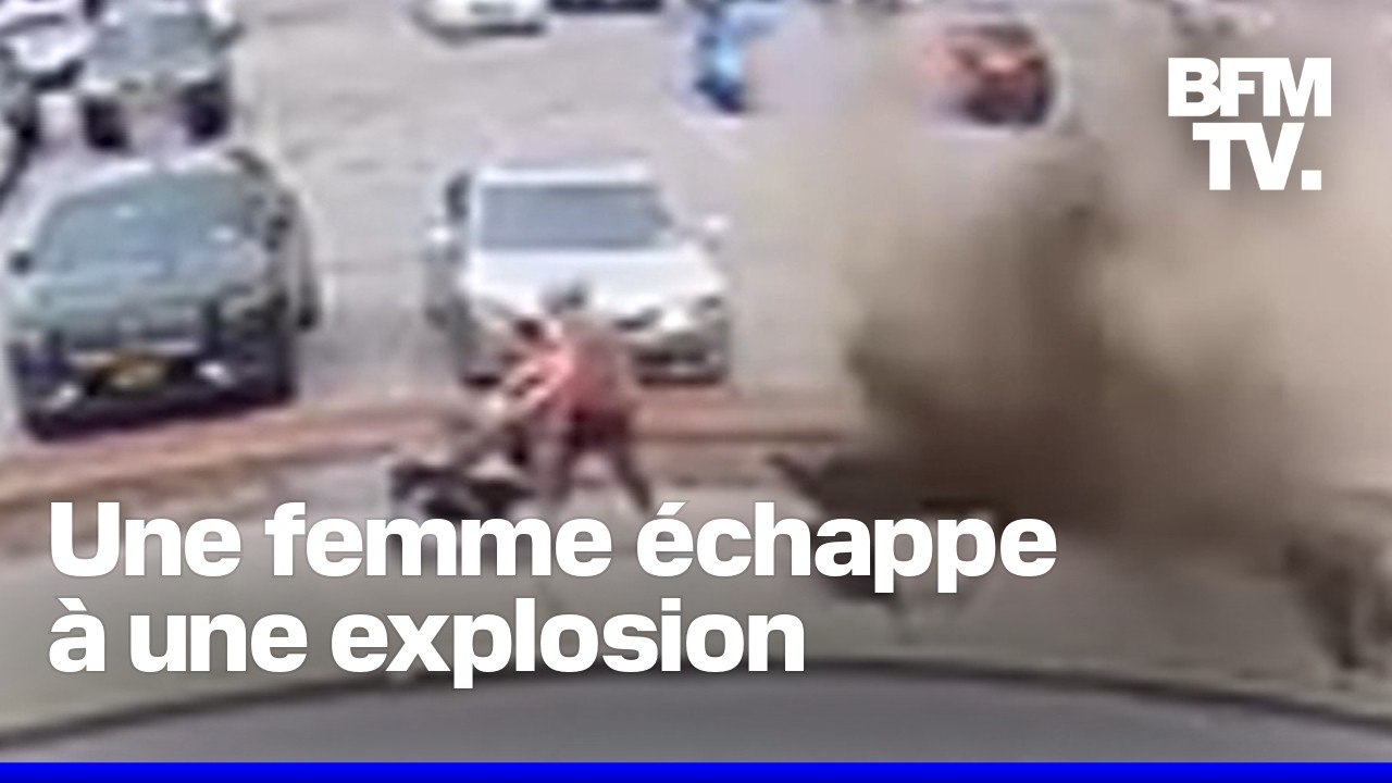 Aux États-Unis, une femme et ses enfants échappent à l'explosion d'une plaque d'égout
