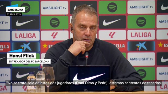 Hansi Flick: tenemos muchas opciones de cambiar jugadores