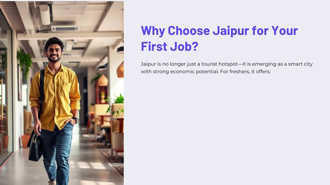 Freshers Jobs in Jaipur Your Gateway to a Promising Career