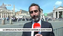 La dépouille du pape François exposée à Saint-Pierre
