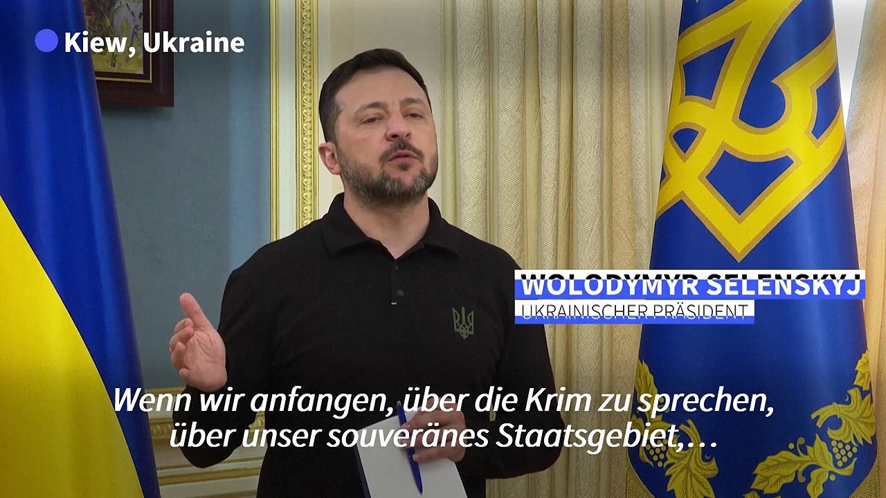Selenskyj schließt Abtretung der Krim kategorisch aus