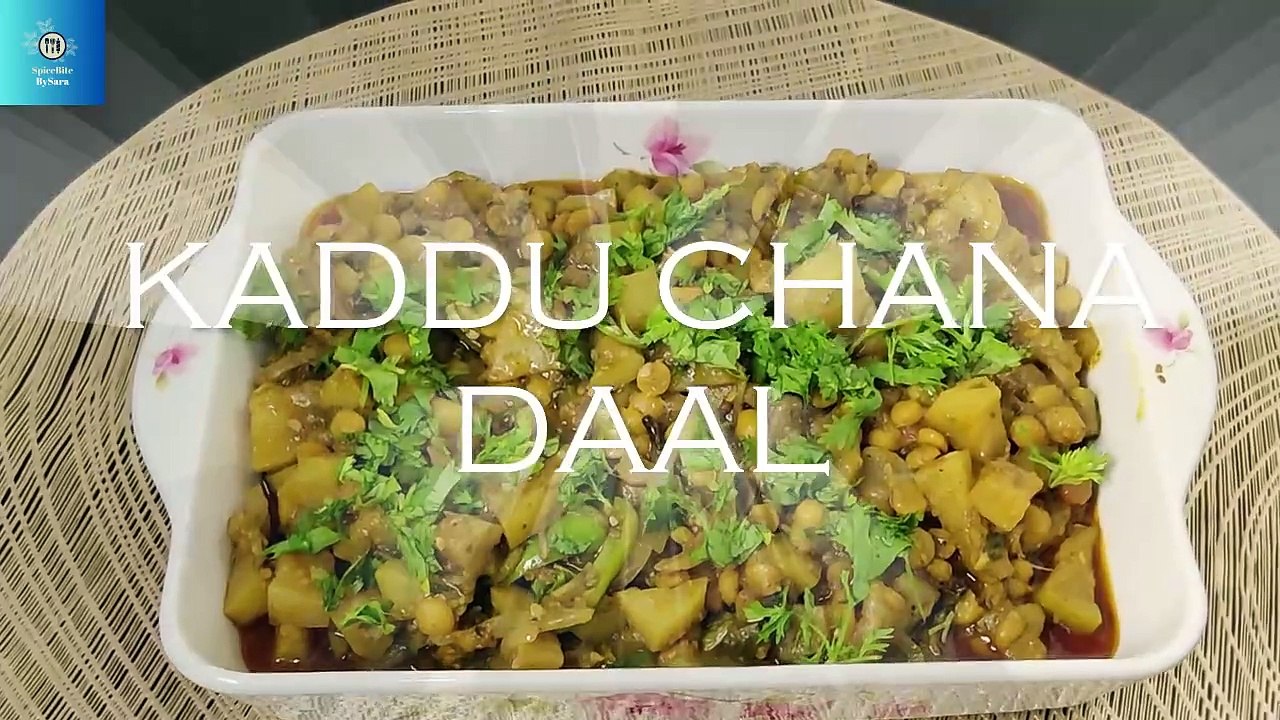 Kaddu Chana Daal Recipe | Dhaba Style lauki Chana Daal  Recipe By Spice Bite