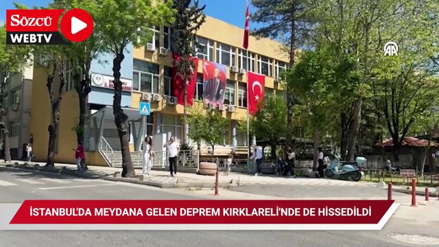 İstanbul'da meydana gelen deprem Kırklareli'nde de hissedildi