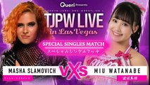 TJPW Live in Las Vegas TNA Knockouts Championship Masha Slamovich vs Miu Watanabe