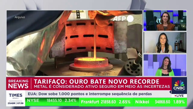 Tarifaço: ouro bate novo recorde; head da mesa internacional da Nomos comenta