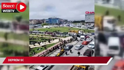 Sultangazi'de deprem sonrası evlerinden çıkanlar parkta toplandı