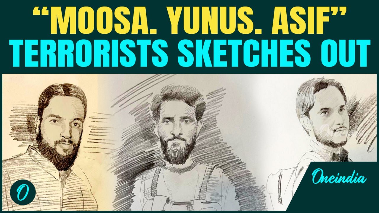 Terrorist Sketches REVEALED After Pahalgam Terror Attack | ‘Moosa, Yunus, Asif’ Lashkar Proxy's Men