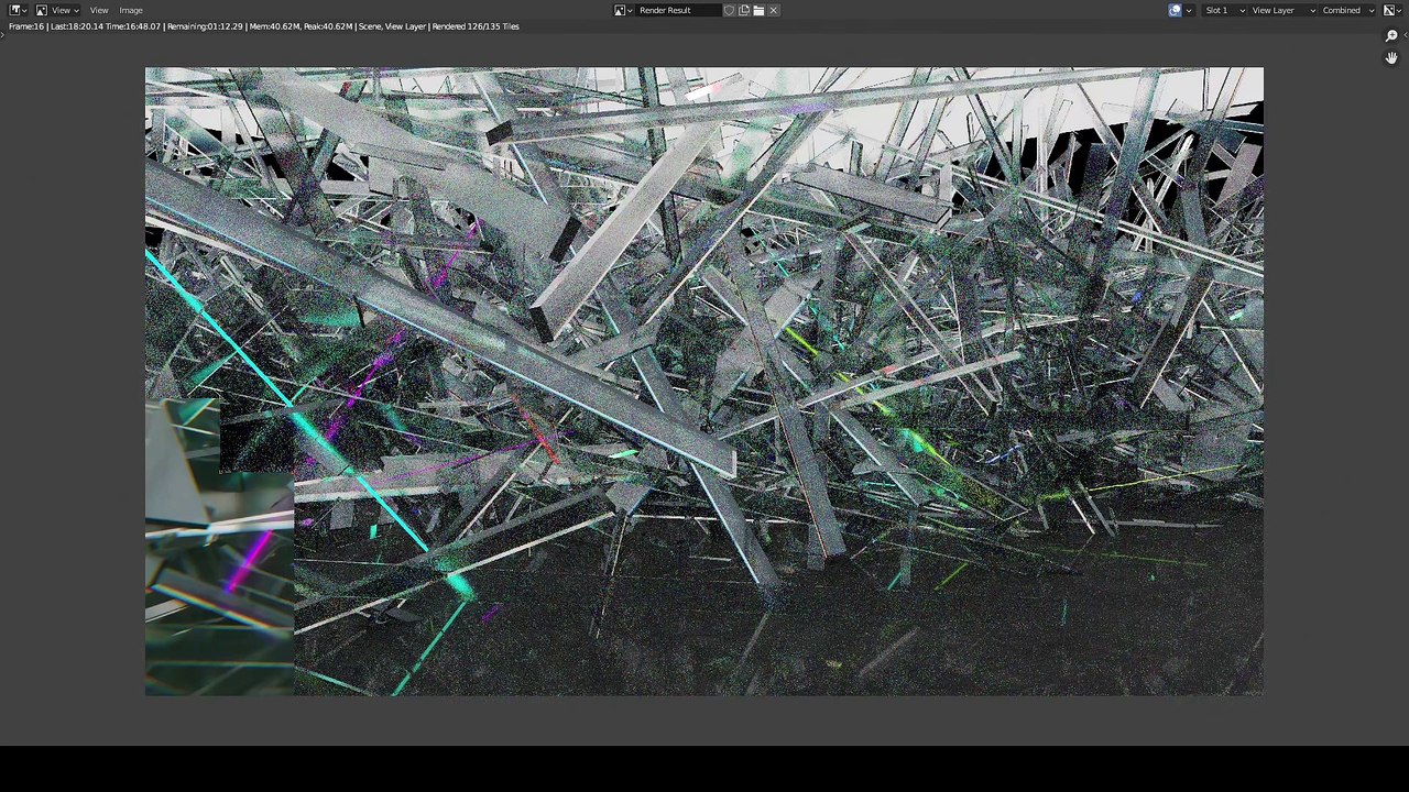 Rendering cool glass scene in Blender 3D