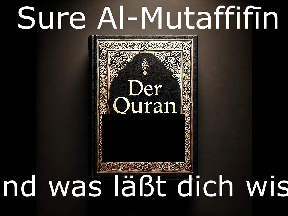 Der Quran auf Deutsch-Sure Al Mutaffifin (83)