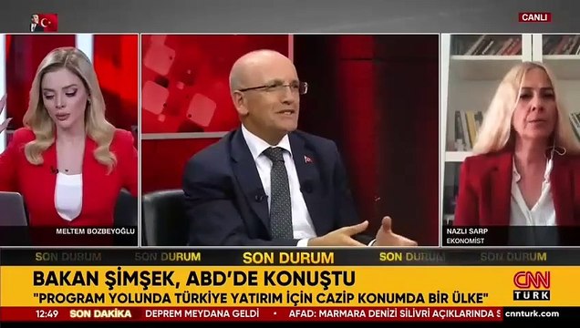 CNN Türk spikeri Meltem Bozbeyoğlu, depreme canlı yayında yakalandı