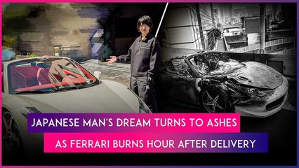 Japanese Man’s Decade Of Savings Vanishes As New Ferrari Catches Fire Hour After Delivery