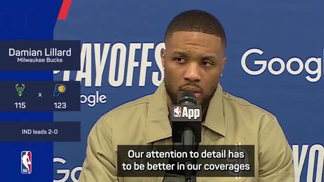 Lillard laments slow Bucks start as Pacers apply pressure