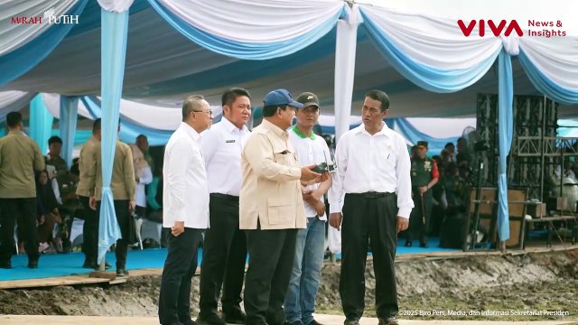 Prabowo Tiba-tiba Terbangkan Drone untuk Tebar Benih Padi