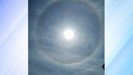 수도권 곳곳 햇무리 관측..."수증기 비치는 현상" / YTN