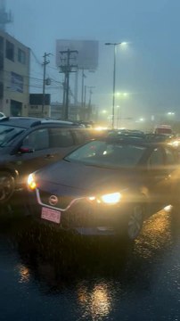 Choque múltiple paraliza la avenida Paseo de los Leones en Monterrey