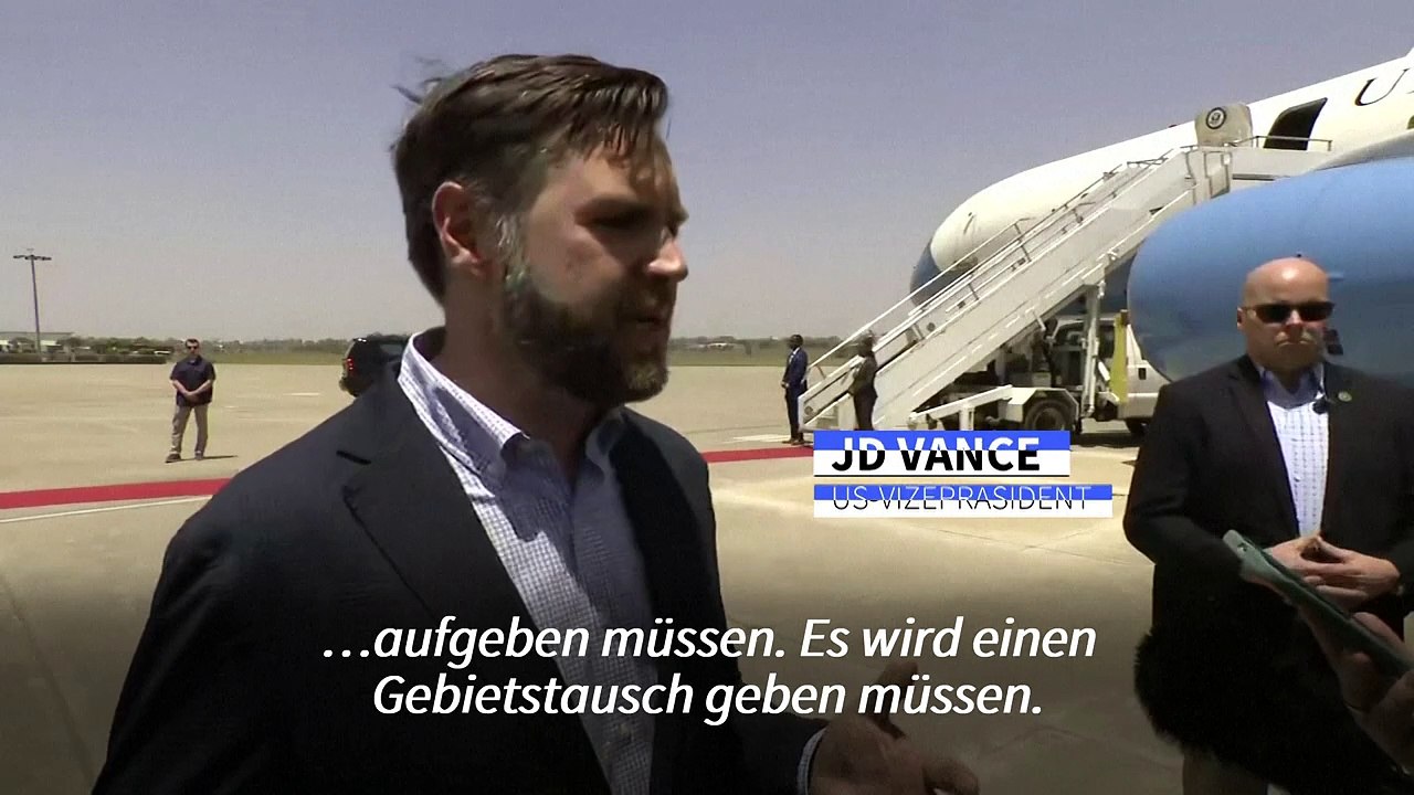 Vance: Ukraine und Russland werden Gebiete abtreten müssen