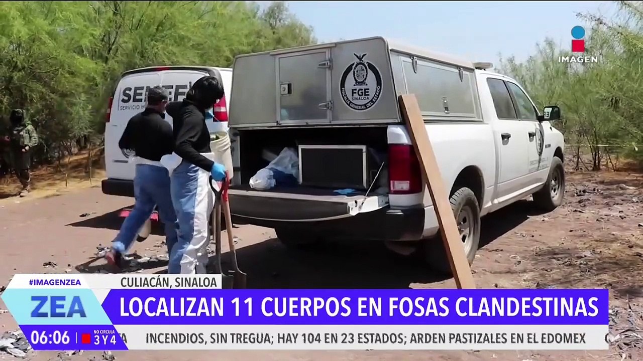 Localizan 11 cuerpos en fosas clandestinas en Culiacán, Sinaloa