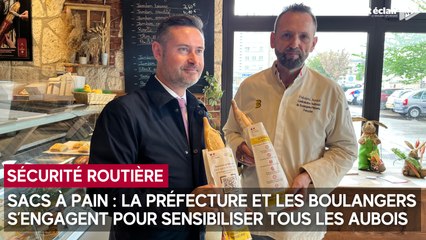 Des sacs à pain pour lutter contre l’insécurité routière dans les boulangeries auboises