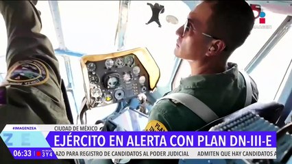 El Ejército Mexicano se mantiene en alerta para atender emergencias