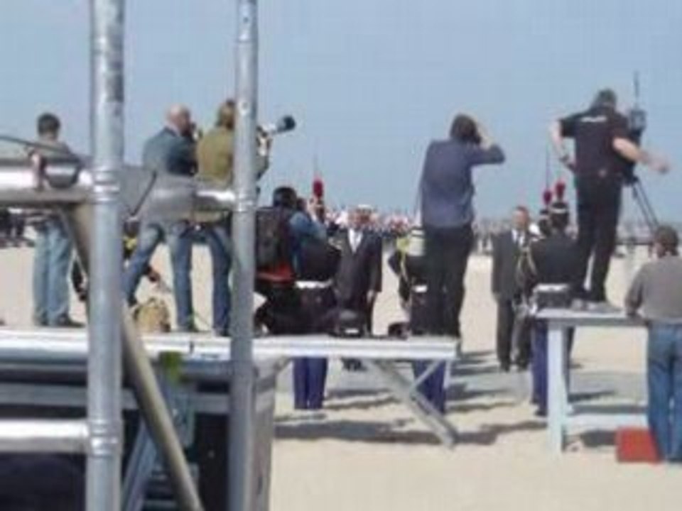 Remise des honneurs Nicolas Sarkozy Ouistreham