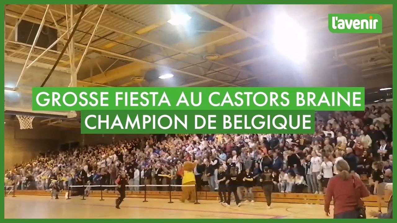 Grosse fiesta pour les Castors Braine, championnes de Belgique de basket