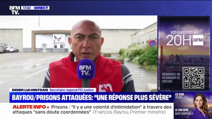 "Il y a un soutien du gouvernement": Didier Lui-Hin-Tsan, secrétaire régional FO justice, revient sur la visite des ministres dans le centre pénitentiaire de Saint-Quentin-Fallavier