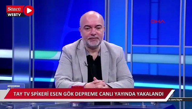 Tay TV spikeri Esen Gök depreme canlı yayında yakalandı