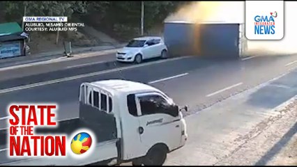 Truck, tumagilid matapos daw pumutok ang gulong; driver, patay | SONA