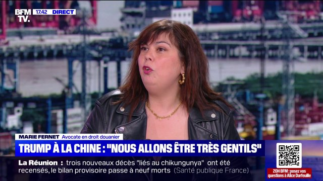 Droits de douane de Trump contre la Chine: Ça serait bien qu'ils arrivent à négocier un accord , explique Marie Fernet, avocate en droit douanier