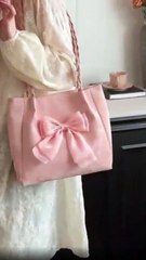 What are women opinions about this Elegant Pink [Daily Chic] Bowknot Tote Bag