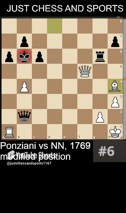 Ponziani vs NN, Epaulette checkmate