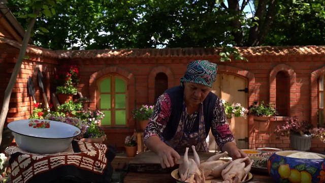 🌶️ Traditional Lavash Bread_ Baking Bread on a Barrel / Chik Chak