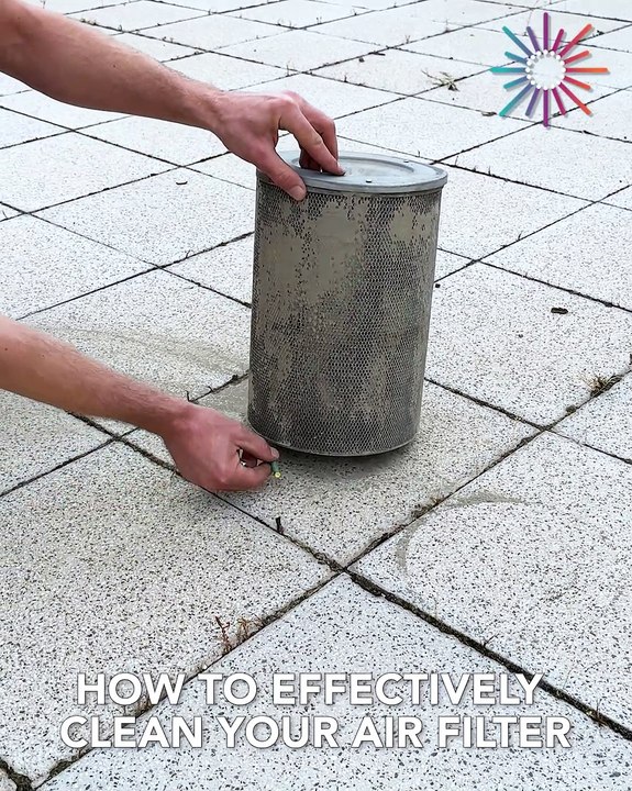 Best way to clean your air filter! 😅💯