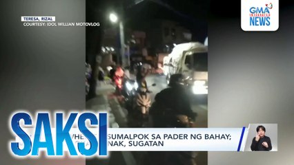 10-wheeler, sumalpok sa pader ng bahay; 5 kabilang ang 3 magkakaanak, sugatan | Saksi