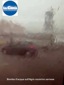 Bomba d'acqua nell'Agro, allagamenti e disagi