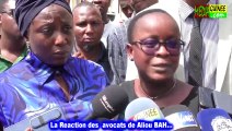 La REACTION DES AVOCATS DE ALIOU BAH