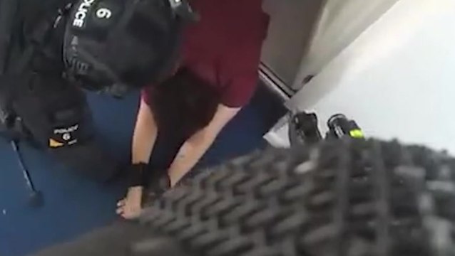 Moment armed police arrest Southport-inspired knifeman who stabbed girl in neck