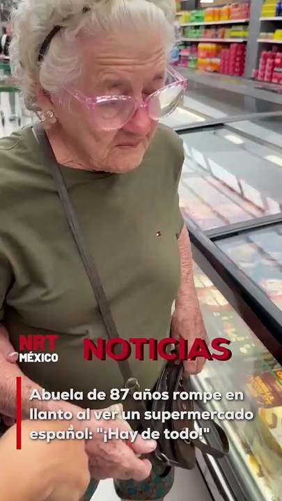 Recién llegada desde Cuba, no pudo contener la emoción al ver la variedad de productos. El video ha conmovido a miles en redes sociales.