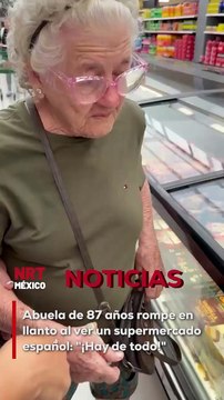 Recién llegada desde Cuba, no pudo contener la emoción al ver la variedad de productos. El video ha conmovido a miles en redes sociales.