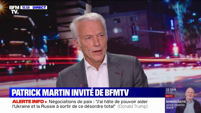 Pour Patrick Martin, président du MEDEF, les droits de douane de Trump, laisseront durablement des traces