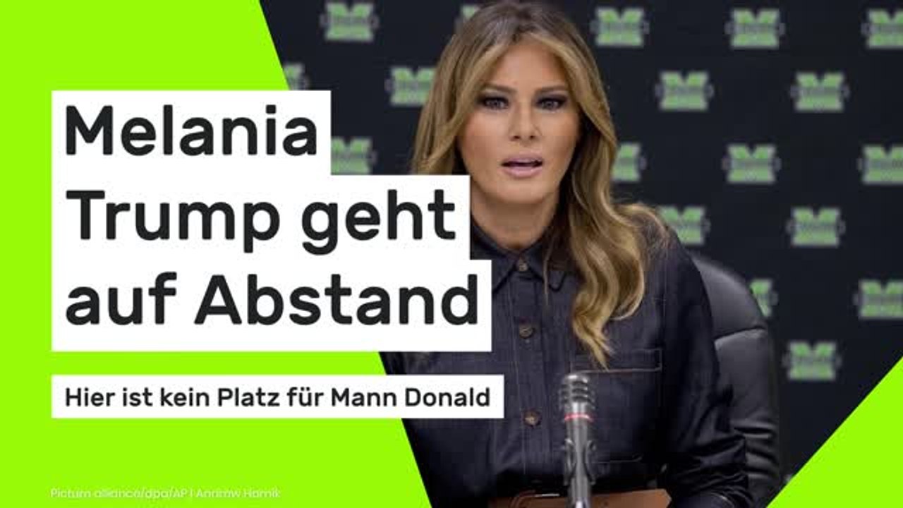 Melania Trump geht auf Abstand: Hier ist kein Platz für Mann Donald