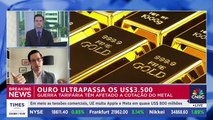 Ouro dispara 8% e ultrapassa US$ 3,5 mil com tensão entre Trump e Powell; especialista explica