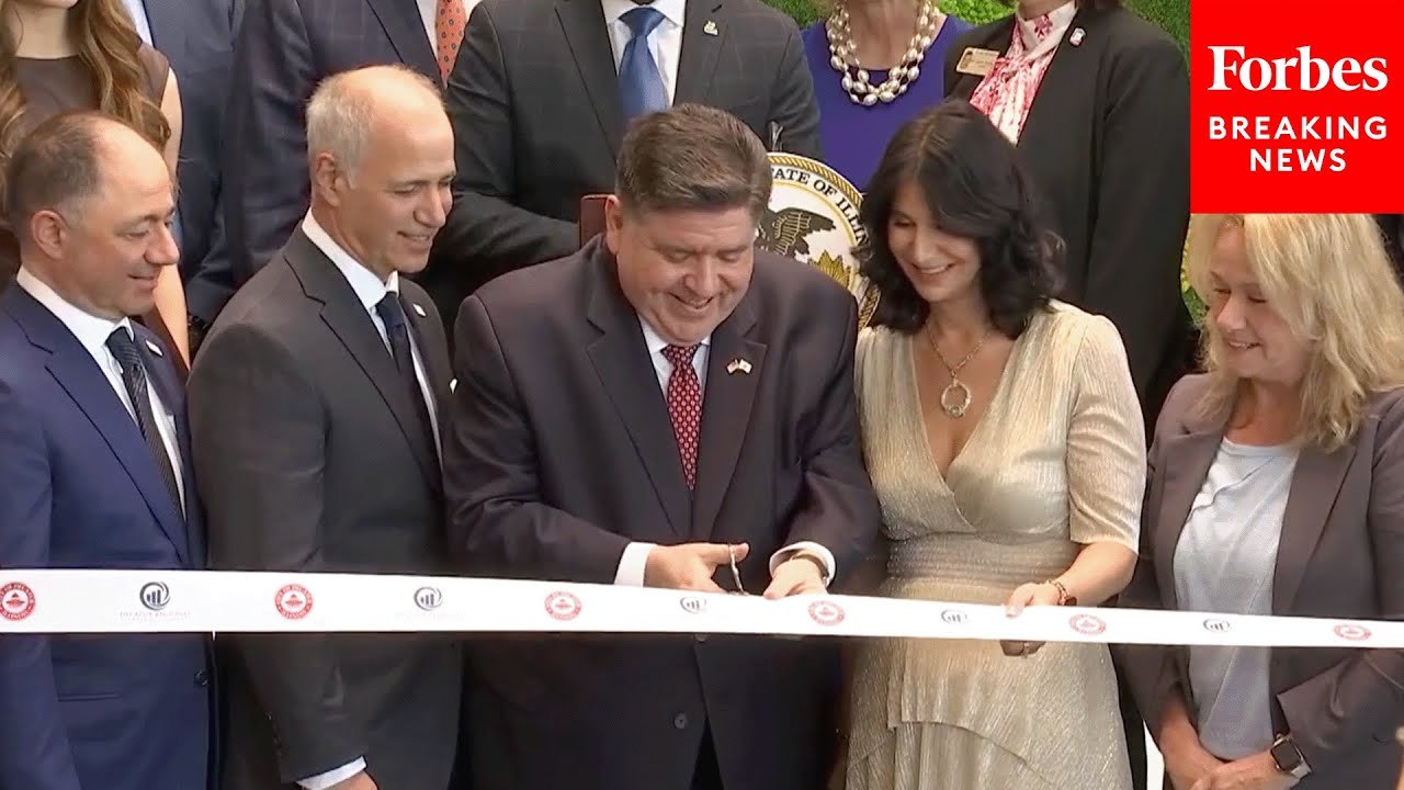 Gov. JB Pritzker Attends Ribbon Cutting Ceremony For New TCCI Clean Manufacturing Facility